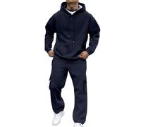 CEWIFO Tuta Uomo 3XL Moto Antipioggia Felpe Ragazzo Senza Cappuccio Felpa Scheletro Y2k Vintage Racing Jacket Pantaloni Chef