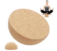 CEWROM Balance Board - Semisfero in sughero, semisfero antiscivolo, per adulti e bambini, per equilibrio, yoga, pilates, riabilitazione e fitness (15 x 7 cm)