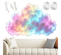 CEWROM DIY USB Powered Thundercloud LED Light Decor - Kit lightning 3D Big Cloud lightning kit multicolor illuminazione dinamica, decorazione ambientale per festival e feste