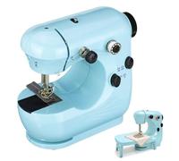 CEWROM Mini macchina da cucire elettrica, portatile Electric Sewing Machine for Beginners, macchine da cucire portatili a doppia velocità con tavolo allungabile, set da cucito automatico portatile