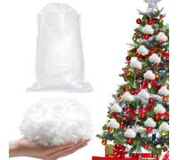 CEWROM Neve Artificiale, 300g Decorazione Natalizia con Neve Finta, Fibra di Cotone Soffice Neve Finta, per Albero di Natale, Villaggio Natalizio, Villaggio Mantello Inverno e Decorazioni Natalizie