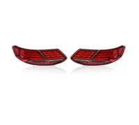 CEWSUIO Fanale posteriore Compatibile Con Benz Per Classe C W205 Fanale Posteriore Coupé 2015-2020 Aggiornamento Modificato DRL Indicatori Direzione Dinamici Fanale Posteriore Auto(Red)