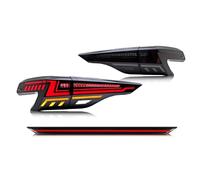 CEWSUIO Fanale posteriore Compatibile con Per Sienna 2020-2026 Gruppo Luci Posteriori Dinamiche Nere Con Indicatori Direzione Sequenziali Luci Posteriori Centrali