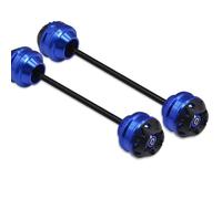 CEWSUIO per XT1200Z per XT1200ZE per Super per Tenere 2010-2024 Motocicletta Drop Ball Anteriore Posteriore Ruota Forcella Slider Protector Parti Accessori Moto Ruota ASSE Paratelaio(Blue,1 Pair)
