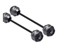 CEWSUIO per XT1200Z per XT1200ZE per Super per Tenere 2010-2024 Motocicletta Drop Ball Anteriore Posteriore Ruota Forcella Slider Protector Parti Accessori Moto Ruota ASSE Paratelaio(Metallic,1 Pair)