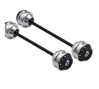CEWSUIO per XT1200Z per XT1200ZE per Super per Tenere 2010-2024 Motocicletta Drop Ball Anteriore Posteriore Ruota Forcella Slider Protector Parti Accessori Moto Ruota ASSE Paratelaio(Silver,1 Pair)