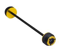 CEWSUIO per Z900se 2023 2024 Parti Modificate per Moto Protezione Ruota Assale Anteriore Posteriore per Moto Forcella Slider Antiurto Protezione Anticaduta Moto Ruota ASSE Paratelaio(Yellow,Rear)