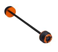CEWSUIO per Z900se 2023 2024 Parti Modificate per Moto Protezione Ruota Assale Anteriore Posteriore per Moto Forcella Slider Antiurto Protezione Anticaduta Moto Ruota ASSE Paratelaio(Orange,Rear)
