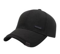 Cexiakong Berretto da baseball da uomo e donna, vintage, protezione solare, per primavera e autunno, con tesa curva, classico, sportivo, unisex, per sport all'aria aperta, Nero , Taglia unica