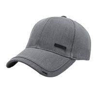 Cexiakong Berretto da baseball da uomo e donna, vintage, protezione solare, per primavera e autunno, con tesa curva, classico, sportivo, unisex, per sport all'aria aperta, grigio chiaro, Taglia unica