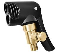 CEXUN Tyre inflator Connector,Mandrino Gonfiabile per la conversione della Pompa dell'Aria dell'auto,2 in 1 Bicicletta da Moto Gonfiabile per Auto con Bocca Francese a Bocca Americana(può sgonfiarsi)