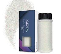 Ceya 100g Ultra Fine Glitter Polvere Colorata Iride Bianco per Slime, Resina Epoxy, Tumbler, Nail Art, Trucco, Scrapbook, Carte di Nozze, Gioielli, Pittura, Arti