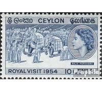 Ceylon 280 (Completa Edizione) MNH ** MNH 1954 Visita di Re e la Regina (Francobolli per i Collezionisti) Famiglia Reale Britannica (Diana, Carlo, Elisabetta..)