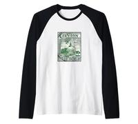 Ceylon, francobollo vintage Maglia con Maniche Raglan