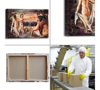 Cezanne giudizio di paride quadro stampa tela dipinto con telaio arredo casa