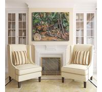 Cezanne macina nel parco design quadro stampa tela dipinto telaio arredo casa