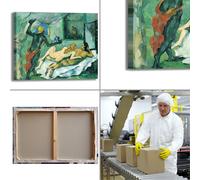 Cezanne pomeriggio a Napoli design quadro stampa tela dipinto telaio arredo casa