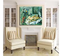 Cezanne pomeriggio a Napoli design quadro stampa tela dipinto telaio arredo casa