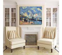 Cezanne senna a bercy design quadro stampa tela dipinto telaio arredo casa