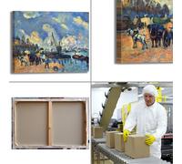 Cezanne senna a bercy design quadro stampa tela dipinto telaio arredo casa