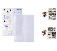 CF. 100 BUSTE 10 TASCHE PER ARCHIVIO SCHEDE TELEFONICHE 662131 EAN 8004972911496