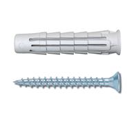 cf 100 pz di elematic tasselli T6/VA mm 6x30 con vite testa svasata piana