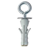 cf 100 pz elematic tasselli in nylon ENP/OC Ø 9 mm occhiolo chiuso per fissaggi