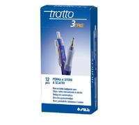 CF. 12 TRATTO PENNA A SFERA A SCATTO TRATTO3 PUNTA 0,7MM 3 COLORI DISP.