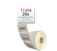 CF. 20 ROTOLI ETICHETTE COMPATIBILI DYMO LABELWRITER 57x32mm. 11354