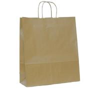 CF.25 SHOPPER CARTA AVANA CON MANICO IN CARTA RITORTO 5 MISURE DISPONIBILI