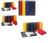 CF. 5 SCATOLE ARCHIVIO A BOTTONE PORTA PROGETTI KING MEC PROJECT 4 COL. 6 DORSI