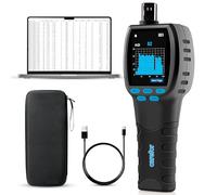 CF-60 PP Professionale qualità aria misuratore con grafici dei dati sul dispositivo e report esportabili, rilevatore portatile 16 in 1 per AQI, CO2, TVOC, HCHO, PM2.5/10/1.0, polline ecc