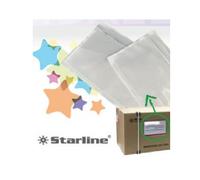 CF DA 100BUSTE PORTADOCUMENTI ADESIVE MARCA STARLINE VARI FORMATI NEUTRE L.LUNGO