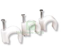 CF GRAFFETTA FISSACAVI CON CHIODO COL. GRIGIO MM. 6 7 100 PZ.: