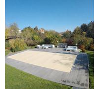 CF. Group Copertura Avvolgibile Flex Rettangolare 600 x 300 cm - Sabbia - Dimensioni esterne: 650 x 350 cm