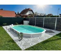 CF. Group Liner Ovale 610 x 360 x 135 cm - Sabbia - Spessore 0,8 mm / senza bordo (sovrapposto)