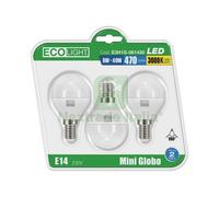 CF LAMPADA A LED MINI GLOBO E14 BLISTER 3 PZ. LUCE FREDDA 6 W: