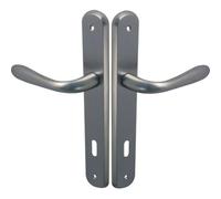 CF MANIGLIA GOCCIA CROMO PLACCA FORO PATENT ZAMA CROMO SATINATA Q8 I.MM 90 CF=PZ 2