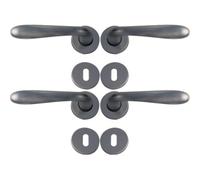 CF MANIGLIA GOCCIA CROMO ROSETTA FORO PATENT ZAMA CROMO SATINATA Q8 CF=PZ 4