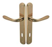 CF MANIGLIA GOCCIA OTTONE PLACCA FORO PATENT ZAMA OTTONE LUCIDO Q8 I.MM 90 CF=PZ 2