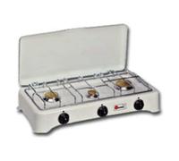 Fornello a Gas portatile 5327CGP con 3 Fuochi Colore Bianco