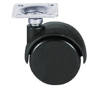 CF RUOTA PER MOBILI DOPPIA ø 30 pz 4 - piastra mm 28 x 28