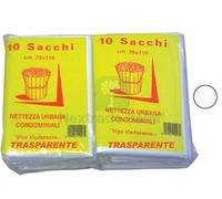 CF SACCO CONDOMINIALE RINFORZATO TRASPARENTE PZ.10 CM.70X110 GR.75: