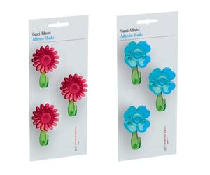 CF SET 3 GANCI ADESIVI AD 1 POSTO 3 PZ fantasia Margherita