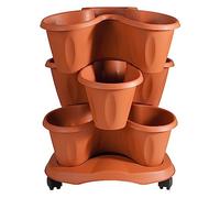 CF SET VASO ''TRIFOGLIO'' øcm 40xh.51 Lt. 6 - terracotta