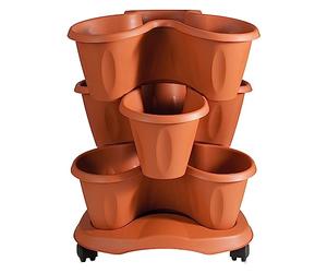 CF SET VASO ''TRIFOGLIO'' øcm 40xh.51 Lt. 6 - terracotta