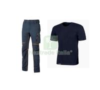 CF WORKWEAR KIT 2 T SHIRT+ PANTAL DEEP BLUE TG XL:
