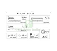 CF ZZ KIT VITERIA S01.50.108 X ARMADIO SPOGLIATOIO RESINA A 2 POSTI IN KIT CON :