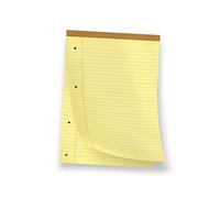 Blocco punto metallico 50 fogli Pigna Legal A4 giallo confezione da 10 pezzi - 0