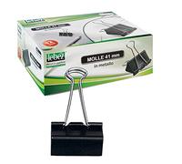 Lebez 510/2-B Scatolina 12 Mollette In Metallo, Misura 32mm